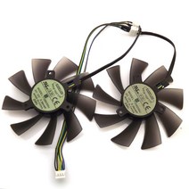 T129025SU ASUS HD7970 GTX680 DirectCU II 그래픽 카드 팬용 12V 0.38A 4 핀, 한개옵션0