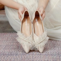 플랫 빅 사이즈 스틸레토 단화