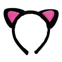 고양이머리띠 동물 장기자랑 응원 반티 재롱잔치, 고양이머리띠(진핑크)