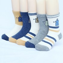 여아캐릭터양말 키즈양말 봄가을 남아 다이노스 미들 큐트 애니메이션 겨울 남성 여성 3757570655, 로봇 5컬레