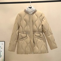 롱 패딩 벨트 짧은 여성의 파카 재킷 긴 넥타이 캐주얼 파카면 따뜻한 코트 재킷 여성