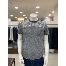 레노마 옴므 S/S 그레이 야자수 라운드 반팔 티셔츠/IBMTT52A