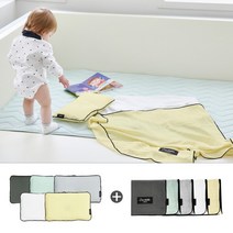 [보니타베베] 코다 신생아 2종 A세트 (짱구베개+머슬린블랭킷S), 짱구베개:민트 / 블랭킷:웜그레이