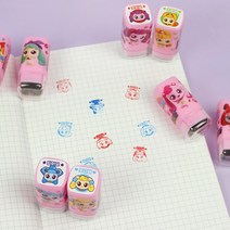 캐치 티니핑 만년 도장 칭찬 스탬프 응원 데코 꾸미기 놀이 장난감 여아 어린이 하츄핑 조아핑, 단품