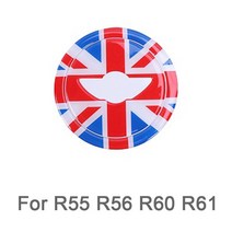 자동차 스티어링 휠 센터 3D 전용 스티커 미니 쿠퍼 R55 R56 R60 R61 F55 F56 F60 클럽맨 컨트리맨 액세서, 05 For R55 R56 R60 R61