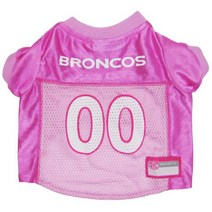 Pets First NFL Denver Broncos Jersey Large Pink, 1