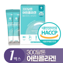 저분자 어린콜라겐 식약청인증 피쉬 콜라겐 300달톤 분말 엘라스틴 히알루론산 비오틴, 1개