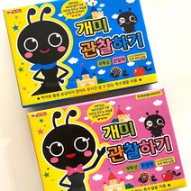 우야몰 개미관찰하기 중 대 특대 택1 개미 관찰 키우기 탐구 학습 과학 기르기 영재관찰시리즈 우주개미실험, 핑크