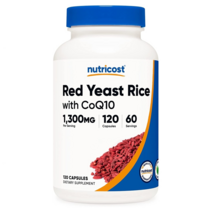 뉴트리코스트 홍국 CoQ10 1300mg 120캡슐 60인분 Nutricost Red Yeast Rice 120Cap Servings, 상세내용참조, 없음, 알약/캡슐