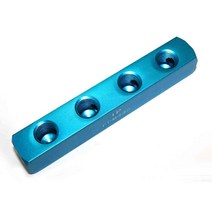 Interstate Pneumatics FPM44S 알루미늄 직사각형 연필 매니폴드 4방향 콘센트 14인치 NPT 암 686664, 1
