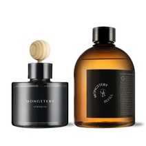 몽때리 차량용 방향제 대용량 리필세트 자동차 디퓨저 120ml+300ml, 1세트, 플라워샵