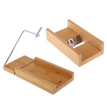 GHSHOP 비누 만들기위한 와이어 슬라이서와 2pcs 나무 Beveler Planer 비누 커터, 설명, 다색