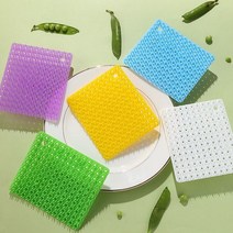 과일 초음파세척기 야채 채소 농약 살균 제거 다기능 실리콘 과일 야채 청소 브러시 싱크 갭 걸레 주방 식, 01 Random Color_03 5PCS
