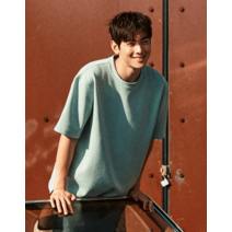 GIORDANO 지오다노 차은우 착용 023524 폰테 오버사이즈 반팔 티셔츠 6color 999031