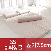 [특가쿠폰] 엘리베 천연라텍스 매트리스 7.5cm 단단함 밀도 (싱글 슈퍼싱글 퀸 킹 라지킹)