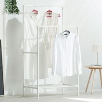 수도관 행거 양복 걸이 매장 파이프 옷걸이 배관 간이 긴옷 수납 베란다 슬림 조립식 옷매장 옷가게, 단품, 단품