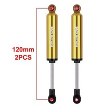 rc 크롤러 부품 INJORA 내장 스프링 충격 흡수기 90/100/110/120mm 댐퍼 1/10 RC 크롤러 자동차 Axial SCX, [23] Gold 2pcs 120mm