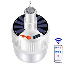 led 태양열 태양광 충전기LED 캠핑 라이트 태양 충전 랜턴 에너지 절약 전구 야간 시장 모바일 야외 정전, 03 With Remote