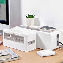 NEXI 넥시 NX1220 멀티탭 트레이 화이트 컴퓨터 책상 선 정리 선반 거치대 정리함 NX-CC1-4 배선정리-케이블 타이
