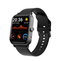 gejian 패션 여성 스마트 시계 여성 heart rate blood pressure fitness tracker 블루투스 call for android ios 남성, 협력사, 검은 색
