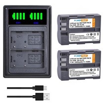 견고한 EN EL3 EN-EL3e 배터리 및 LED 충전기 Nikon D70s D50 D80 D300S D90, 05 2Battery and Charger