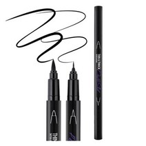 룩 씬앤띡 더블샷 타투 아이라이너, 블랙, 2개