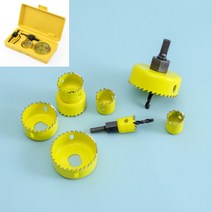 라이프랩 목공용 홀쏘 세트 목공 드릴 비트 홀컷터 홀카타 나무 구멍 뚫는 톱 8종