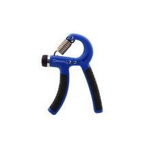 5-60kg 조정 가능한 R 모양 Countable 손 그립 힘 운동 Strengthener 그리퍼 봄 손가락 핀치 손목 확장기, 파란
