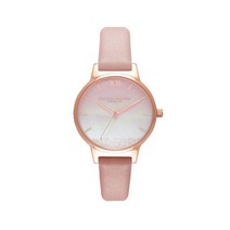 올리비아버튼 Wishing Wave 핑크 로즈 골드 여성용 시계 OB16US64