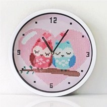 보석십자수 수재샵 시계시리즈 23x23, 01.꽃과사과시계