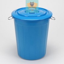 청통 55L 대형플라스틱통 파란통 다용도 만능용기 바케스 다라이 들통 휴지통 분리수거함 김장통 쓰레기통, 상세페이지 참조