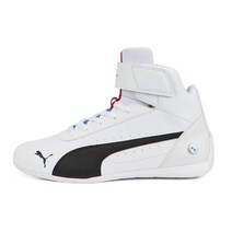 푸마 블링크 운동화 하이탑 화이트베인 PUMA BMW M Motorsport Neo Cat Mid Motorsport Sneakers WHITE