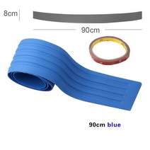 호환 블랙 및 레드 고무 후면 범퍼 프로텍터 가드 도어 엔트리 씰 범용 자동차 SUV 픽업 트럭에 적합 90 cm 35.4 인치, [06] blue 90cm