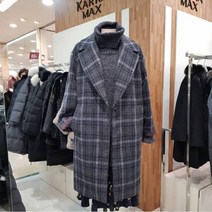 [막스카라] W몰 오버핏체크코트 M91MWJ001ME