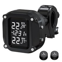 Extractme 타이어 압력 모니터링 시스템 다채로운 디스플레이 무선 TPMS 오토바이 태양열 충전 온도 알람 센서106836, M5 Normal