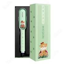 keka 빗 고데기 매직기 세라믹 PTC 30초 예열 헤어케어, 그린고양이