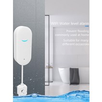 누수센서 스마트안전장비 누수경보기 와이파이 워터 센서 tuya 스마트 누수 감지기 홍수 감지기 앱 홍수 경보 오버플로 보안 경보 시스템, 없음
