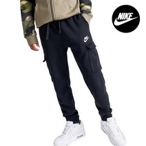 나이키 NSW 클럽 카고 조거 팬츠 블랙 여자 스포츠 트레이닝 기모 바지 츄리닝 CQ4298-010