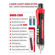 Electric Pen High-Precision Induced Tester Electroprobe Screwdriver Probe Light Voltage Detector, 02 WHITE