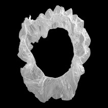 100pcs 차량 내부 액세서리 일회용 투명 차량 스티어링 휠 커버 프로텍터 탄성 트림