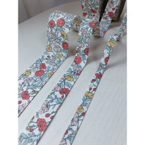 리본디자이너 원단리본 리본공예 머리핀 모란플라워1야드)90cm, 10mm(1y)