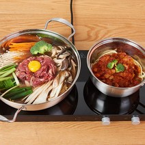 더블인덕션 2구인덕션 인덕션렌지 EM-IN2300(그릴별도), 블랙, 기본