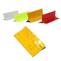 백색/형광/황색/적색 임시 차선표시 50개 빛반사 반사체 야간 시인성 반짝, 임시차선오뚜기-적색