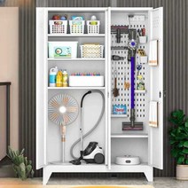 청소캐비닛 비품정리 비품정리캐비닛 락카 정리함 청소, 3도어 캐비닛 1.2mm