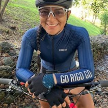 사이클링 의류 Go Rigo 긴 소매 자전거 턱받이 반바지 세트 여성 산악 착용 정장 Ropa Ciclismo Team Cycling Jersey, suit 3_L