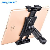 범용 자동차 태블릿 홀더 실내 체육관 러닝 머신 운동 자전거 핸들 마운트 스탠드 ipad pro 12.9 xiaomi samsung 태블릿 pc, 검은색