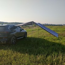 캠핑용 차박텐트 + 전용가방 차박캠프 사이드 타프, 300*200cm, 회색