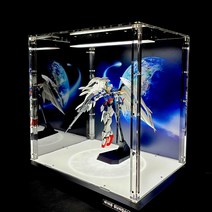 MG윙건담 제로 버카 LED 아크릴 장식장 케이스, 04.스탠다드 패키지（상단조명 ＋ 하단 받침대／비조명）