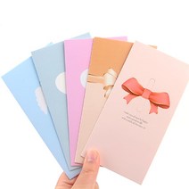 10개 생일 기념일 출산 파스텔컬러 축하카드 승진 부모님생신 전시회 연주회, 리본 - 골드