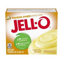 젤로 바나나크림 푸딩 파이필링 믹스 96g x12팩 JellO Banana Cream Pudding